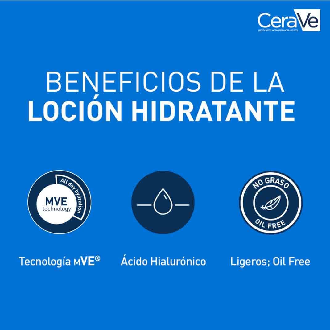 CeraVe Loción Hidratante, Para Piel Seca de 236Ml