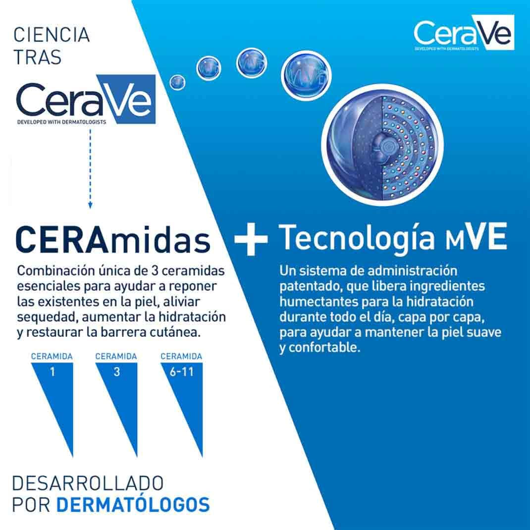 CeraVe Loción Hidratante, Para Piel Seca de 236Ml