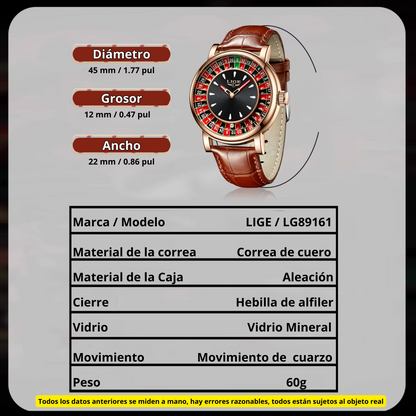 Reloj Vegas Roulette Para Caballeros